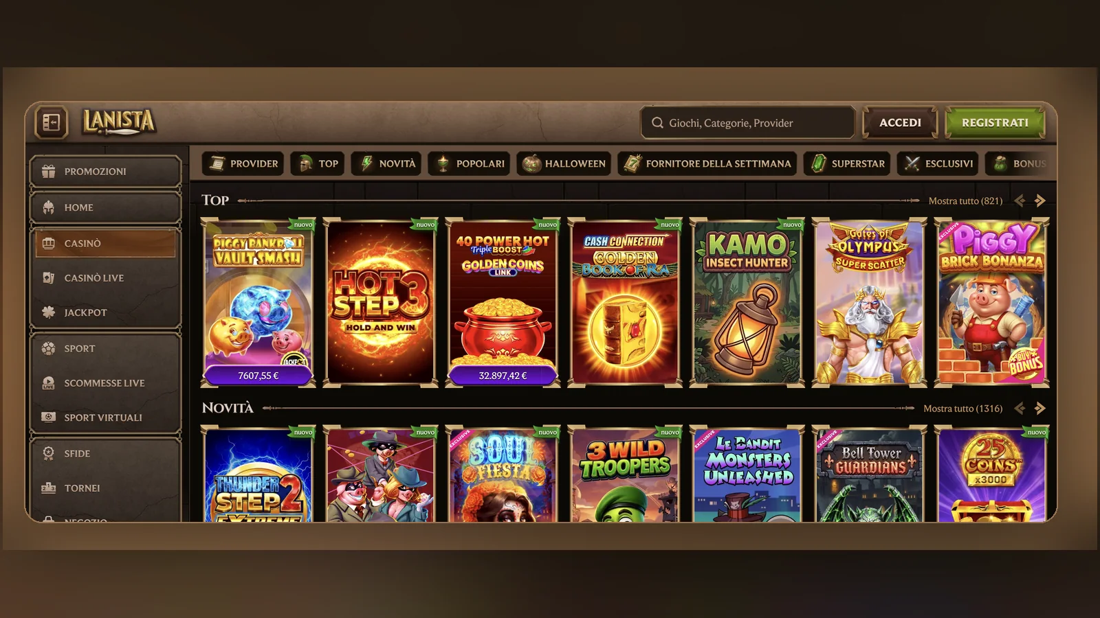 Lanista slot